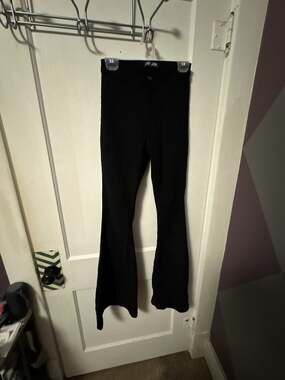 JC & JQ Black High Waisted Flare Leg Jeans